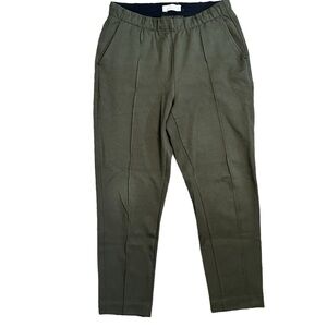 Everlane The Dream Pant Front Seam Pull On Tapered Dark Forest Green M